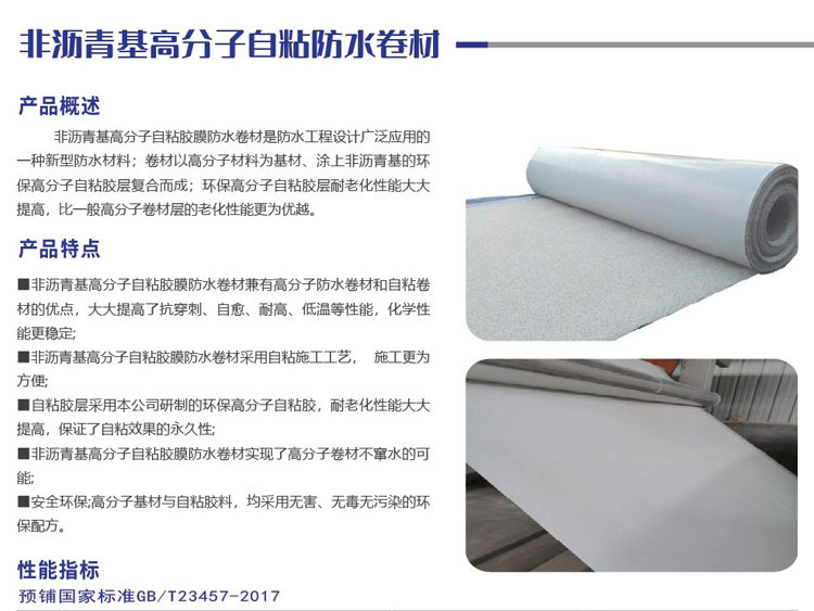 非瀝青基高分子自粘防水卷材(圖1)